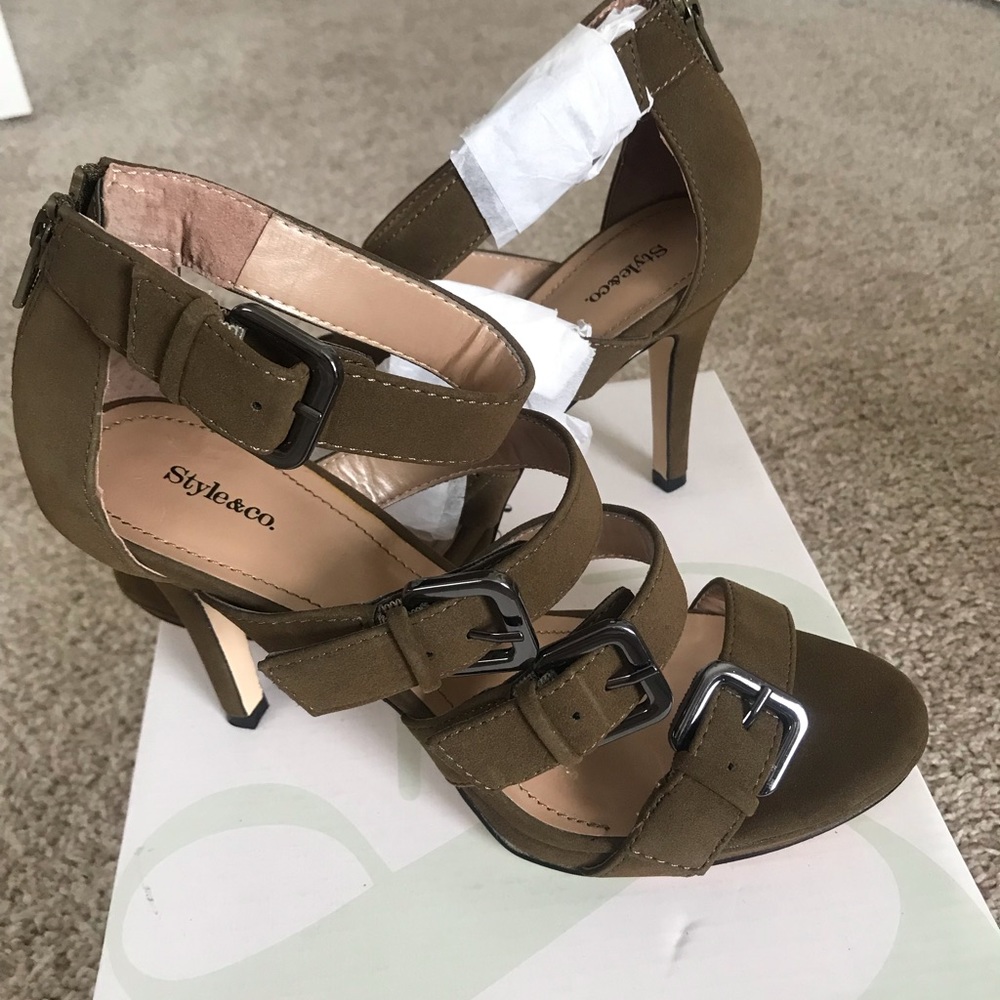 Brand new suede sandals.